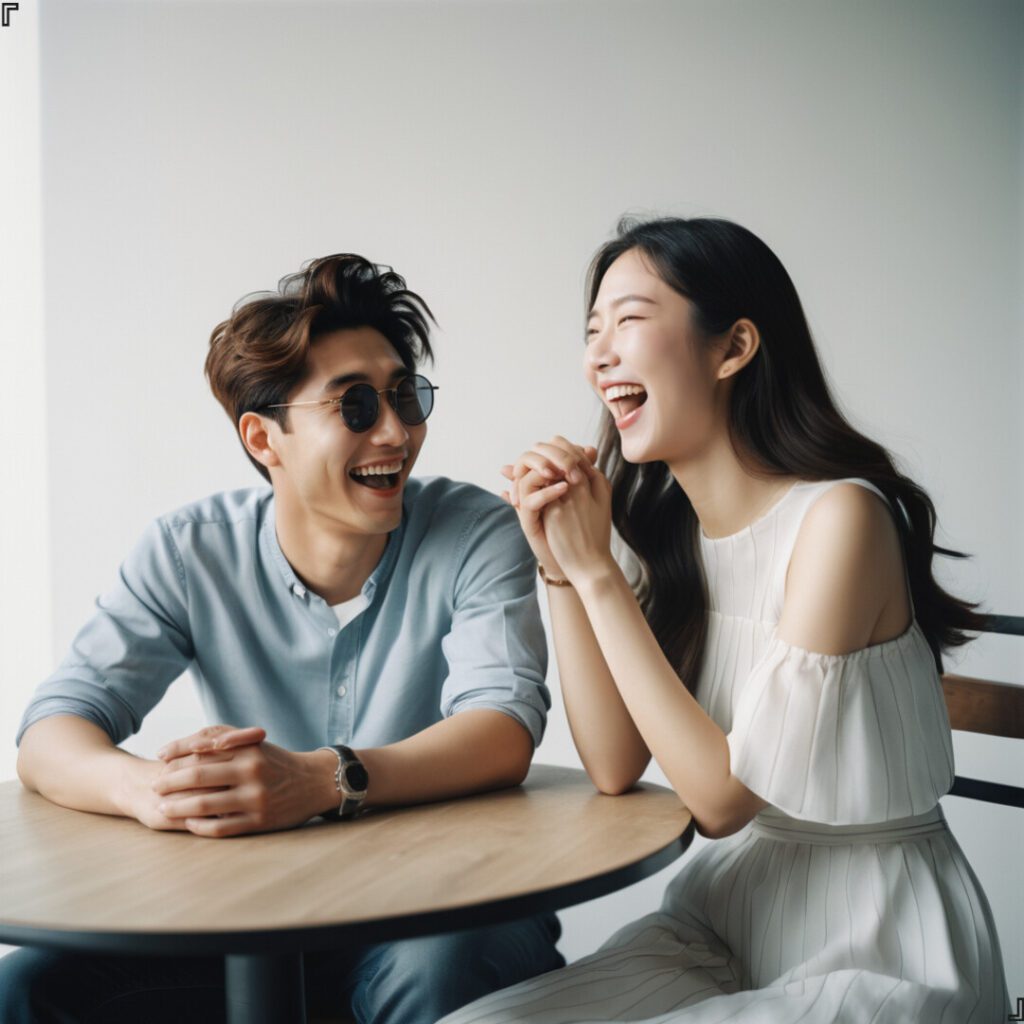 가을 데이트코스 짜는 연인