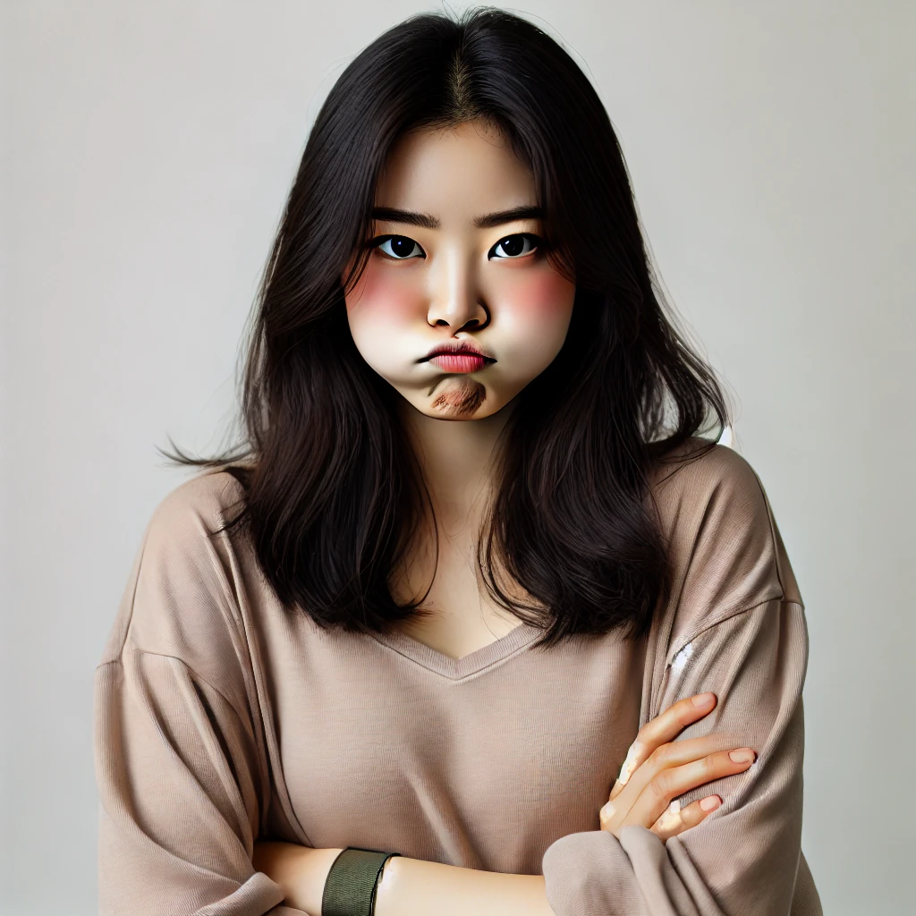 여자친구 화났을때 모습